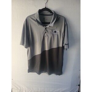 Nike Dri-FIT Dallas Cowboys Polo XL Shirt Gray Black Men’s